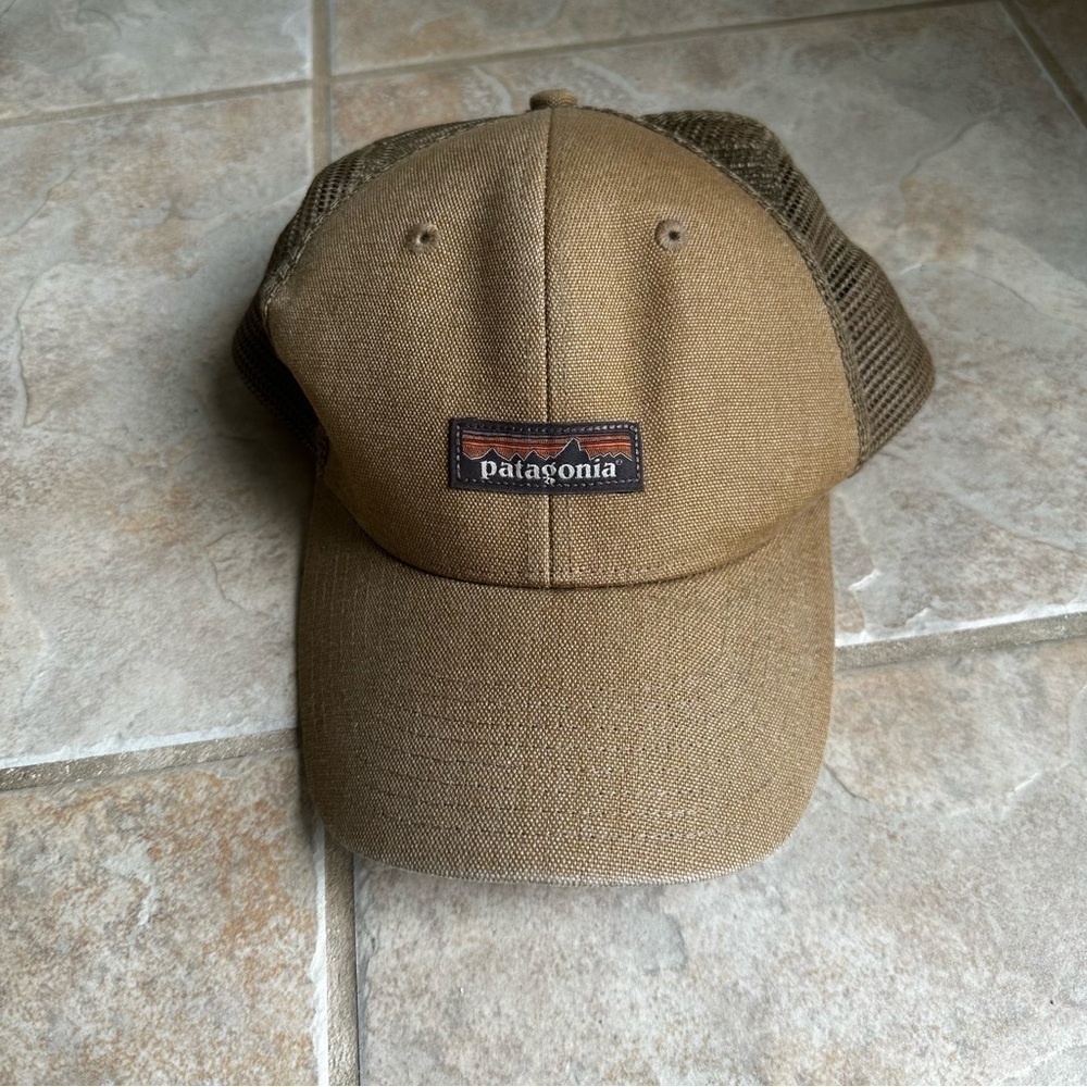 Patagonia Tin Shed Coriander Brown 55% Hemp Trucker Hat w/Fishing Net Mesh​​​​